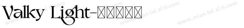 Valky Light字体转换